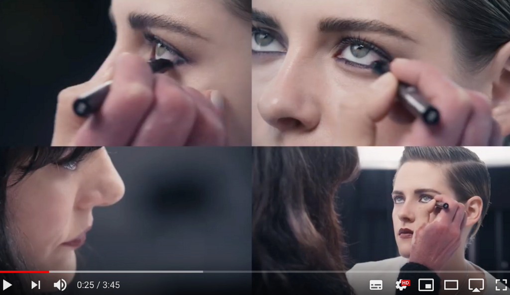 Chanels' make-up artist, Lucia Pica & actress Kristen Stewart