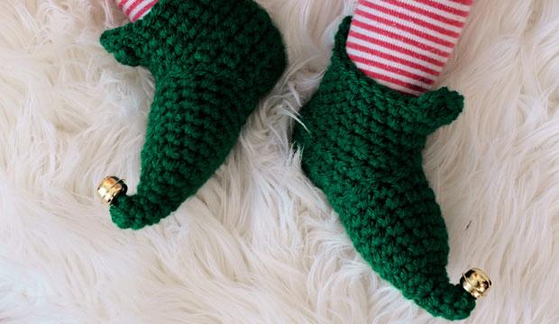 Best novelty item: EKA crocheted Christmas elf boots at Not on the High Street