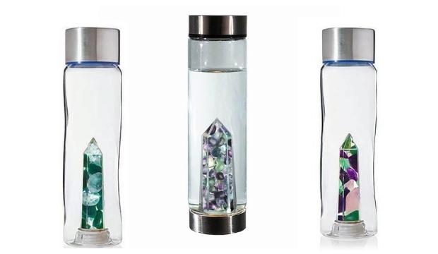 Crystal clear: Healing Water Bottle
