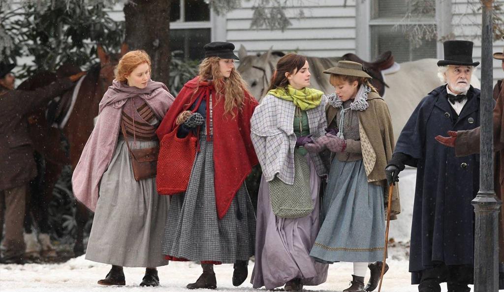 Eliza Scanlen, Saoirse Ronan, Emma Watson and Florence Pugh as the March sisters