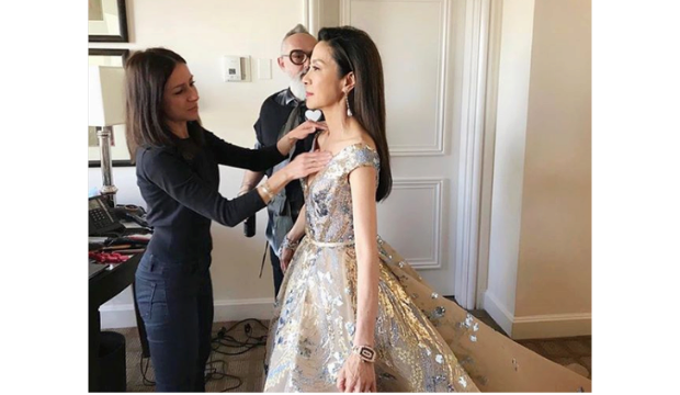 Michelle Yeoh in Elie Saab at the Academy Awards