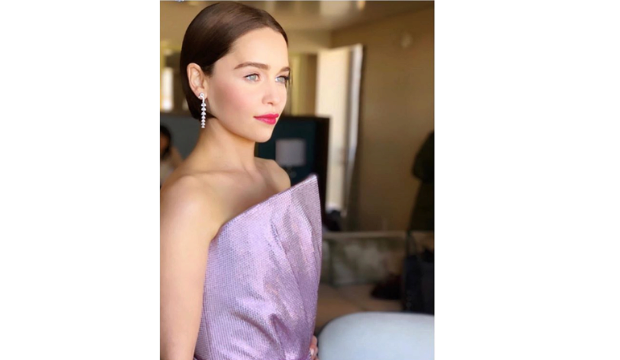 Emilia Clarke in Atelier Versace at the Academy Awards