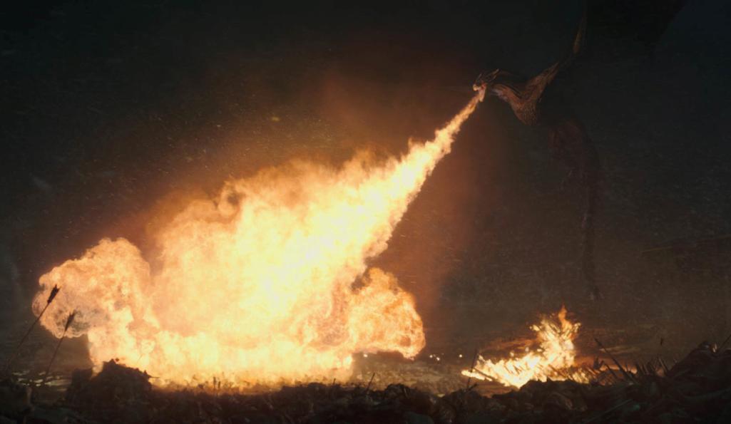 Textbook dragon action at the Battle of Winterfell