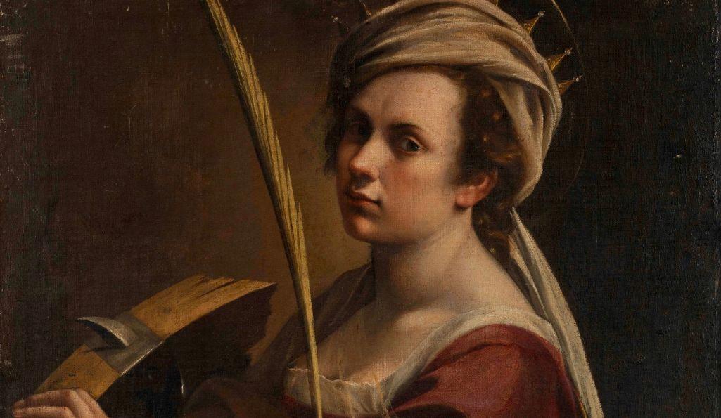 Artemisia Gentileschi (1593 – 1654 or later) Self Portrait as Saint Catherine of Alexandria about 1615-17. © The National Gallery, London 