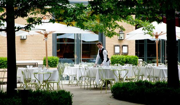 Best for a posh pre-theatre meal outdoors: Ham Yard Hotel 