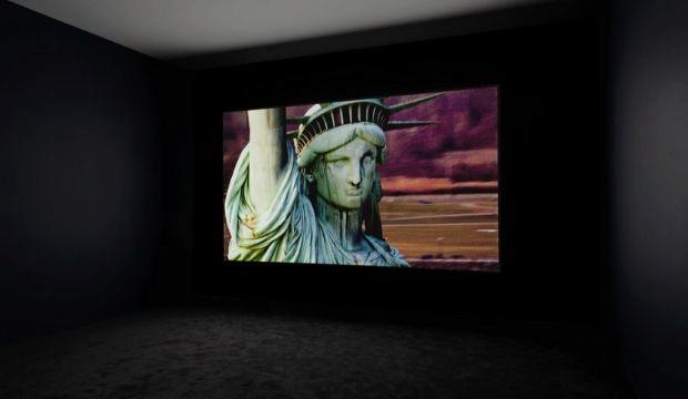Installation shot of Static. © Steve McQueen; courtesy the artist and of Thomas Dane Gallery, London License this image