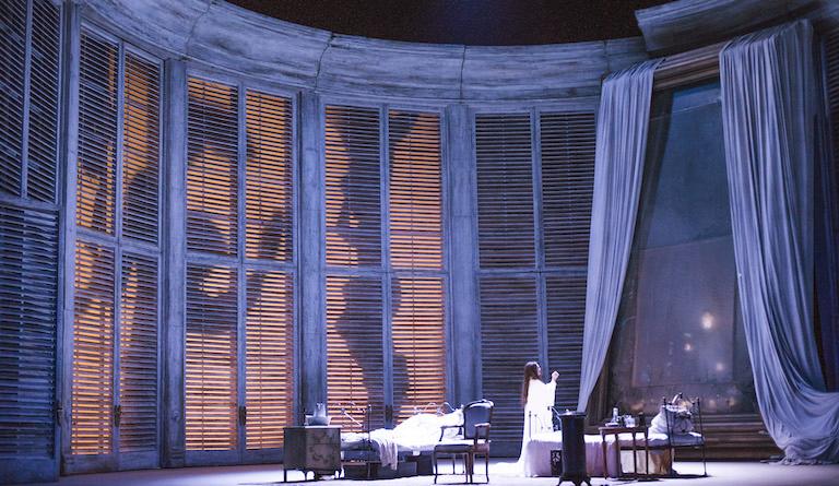 Society hostess Violetta faces death in La Traviata. Photo: Tristram Kenton
