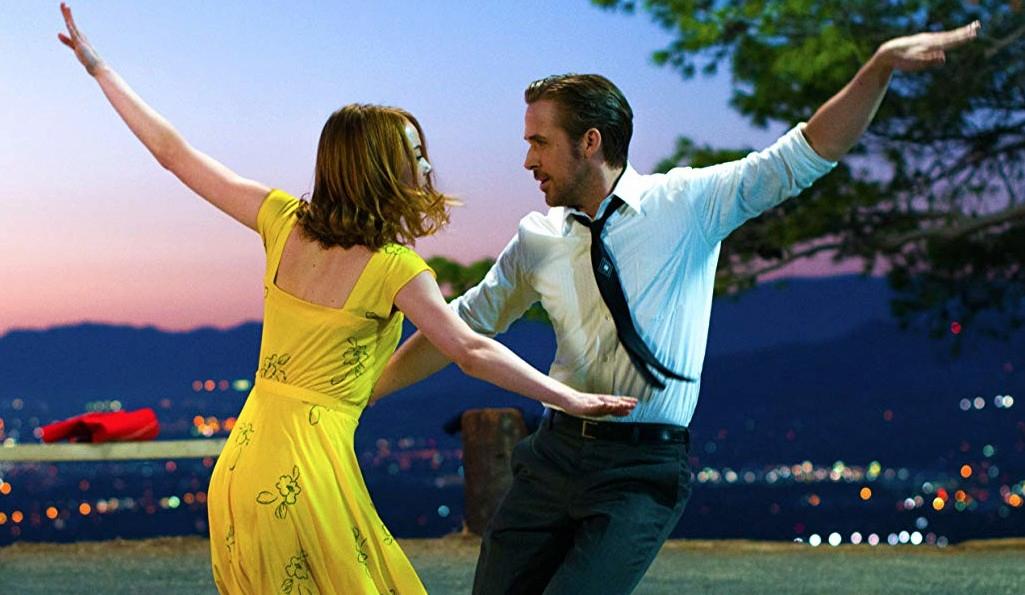 Emma Stone and Ryan Gosling in La La Land, Netflix