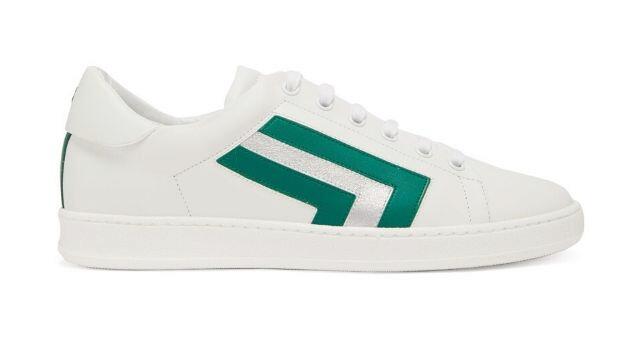 Valextra Super 3 striped leather trainers, £525