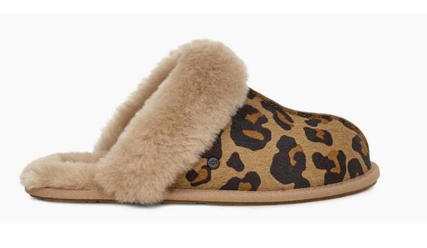 Ugg Scuffette II leopard slippers, £100