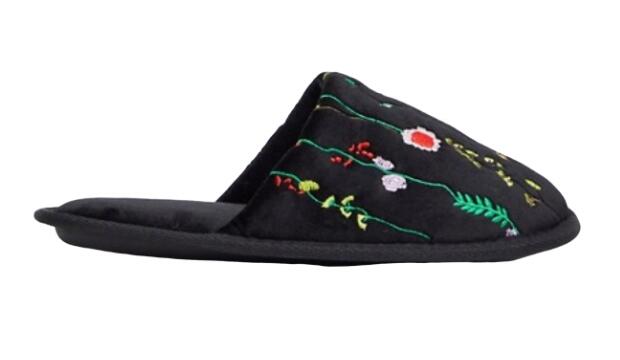 Asos Design Zigs embroidered slippers, £14