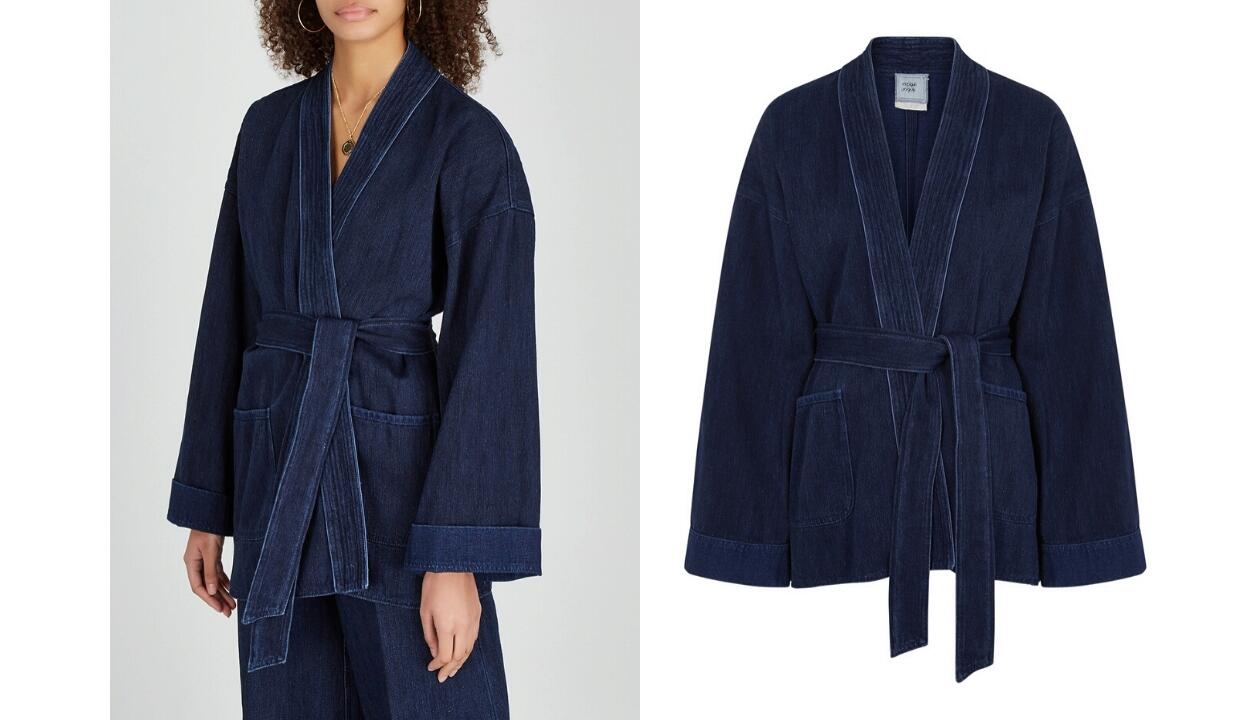 Forte_Forte dark blue denim kimono jacket, £440