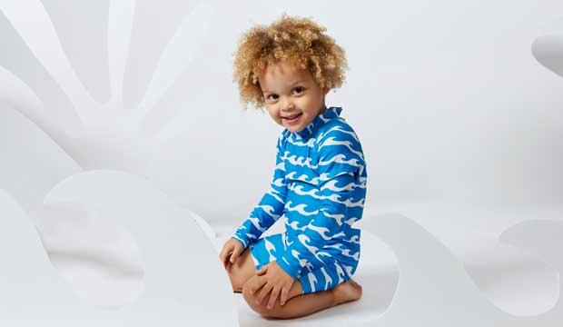 Best recycled UV swimwear for kids: Muddy Puddles