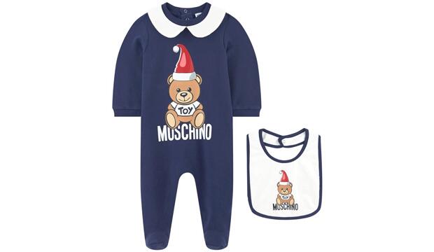 Moschino Printed Pyjamas and Matching Bib