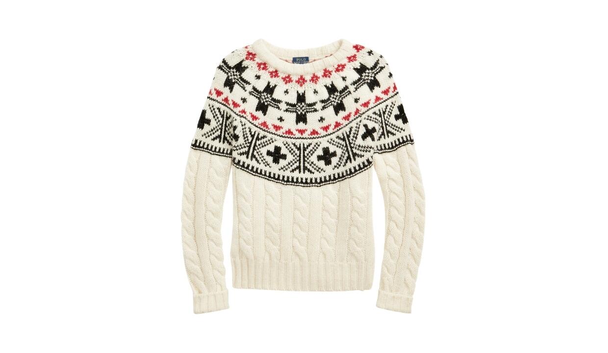 Ralph Lauren Fair Isle cable-knit jumper, £249