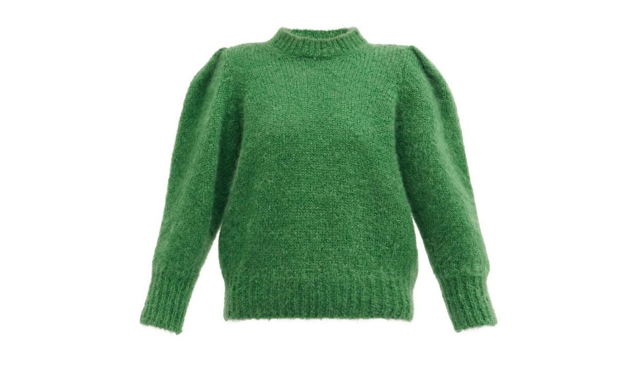 Isabel Marant Emma puff-sleeve knit sweater, £530