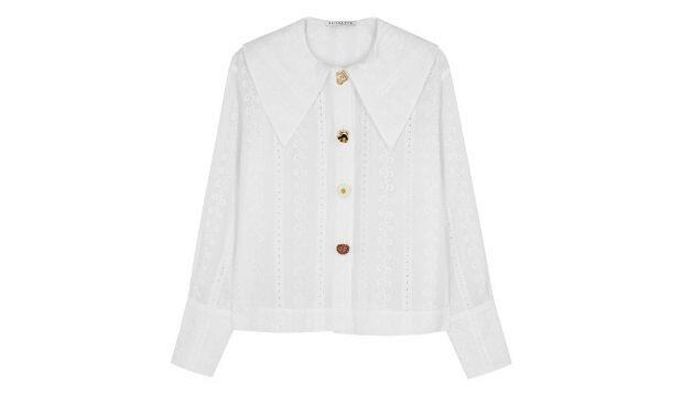 ​Rejina Pyo Elliot white broderie anglaise blouse, £375