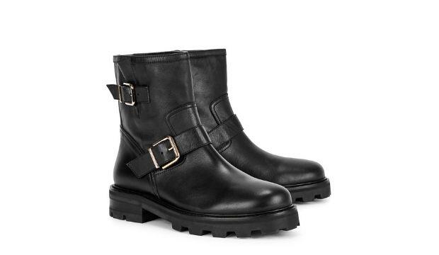 ​Jimmy Choo Youth black leather ankle boots, £695