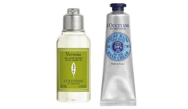 ​The hand care dream team | L’Occitane Hand Bag Essentials Verbena Hand Sanitiser and Shea Butter Hand Cream, £ 14 