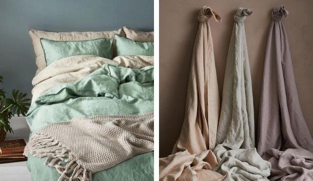 H&M: Washed Linen Duvet Cover Set 