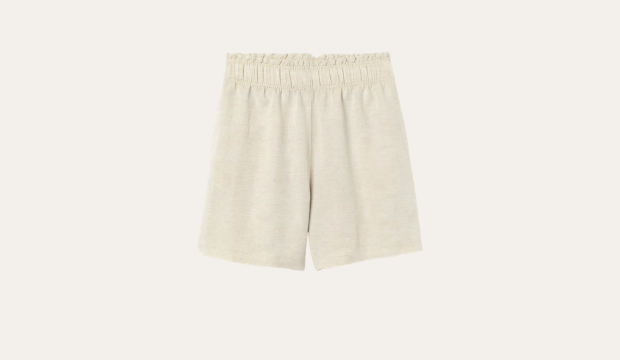 H&M Linen-Blend Pull-On Shorts 