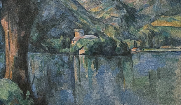 Paul Cezanne Le Lac d'Annecy, detail - Courtauld Gallery London
