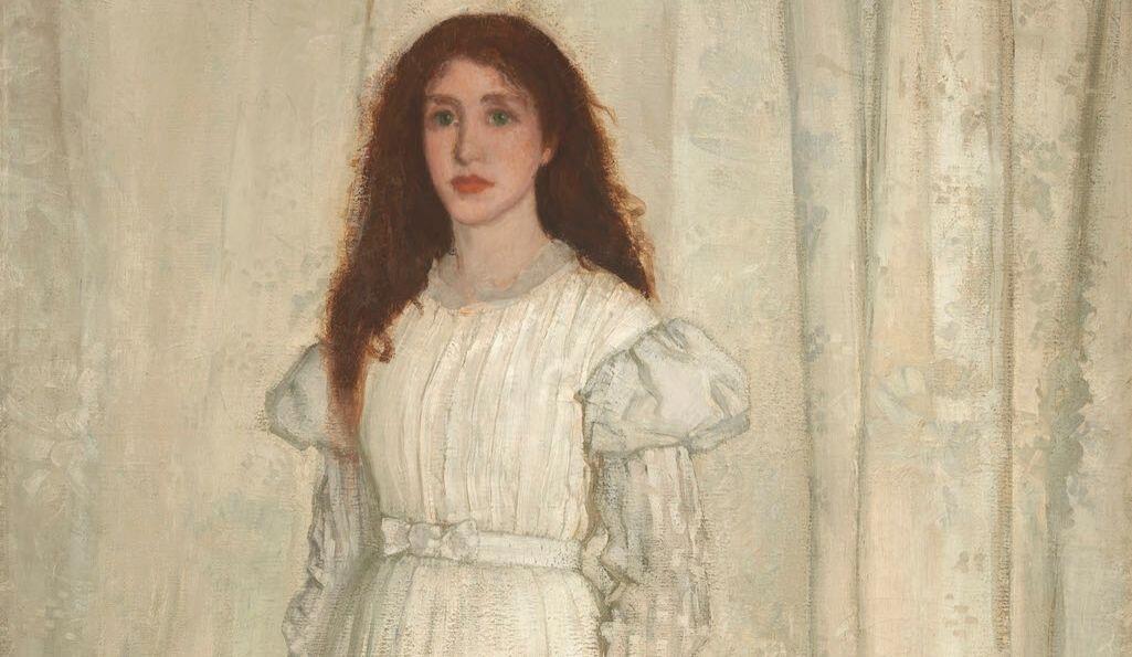 James Abbott McNeill Whistler, Symphony in White (1862). Royal Academy exhibition