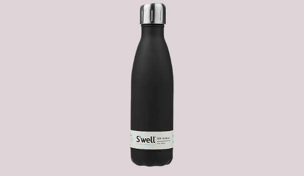S'well matte black sport solid stainless steel bottle 500ml