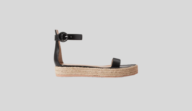 GIANVITO ROSSI 25 leather espadrilles | was £560 now £280