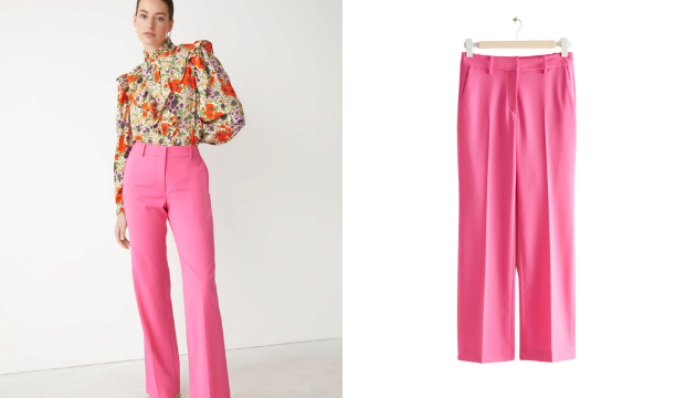 Straight Low Waist Trousers 