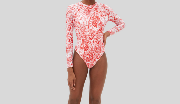 Reese Adonia-print recycled fibre paddle suit