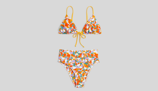 Madewell x OOKIOH Ipanema String Bikini in Floral Print