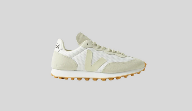 VEJA + NET SUSTAIN Rio Branco leather-trimmed suede and mesh sneakers, £110