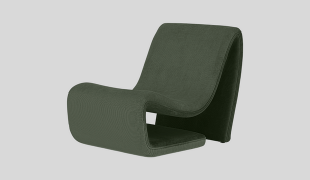 Accent armchair, forest green, Made
