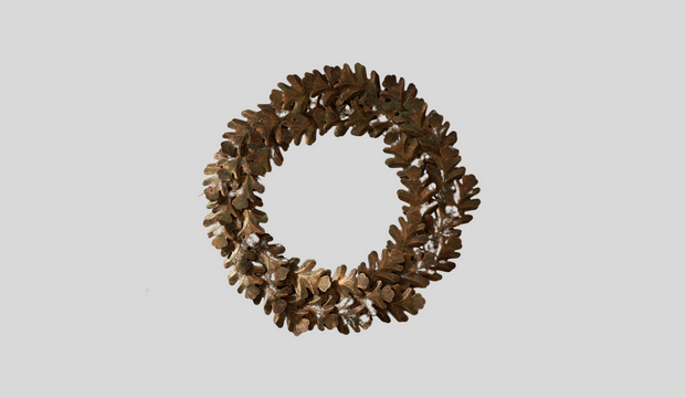 Metal Leaf Wreath, The White Company