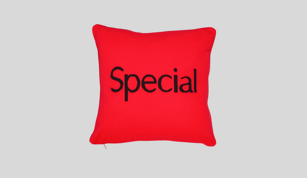 Special filled cushion, Christopher Kane