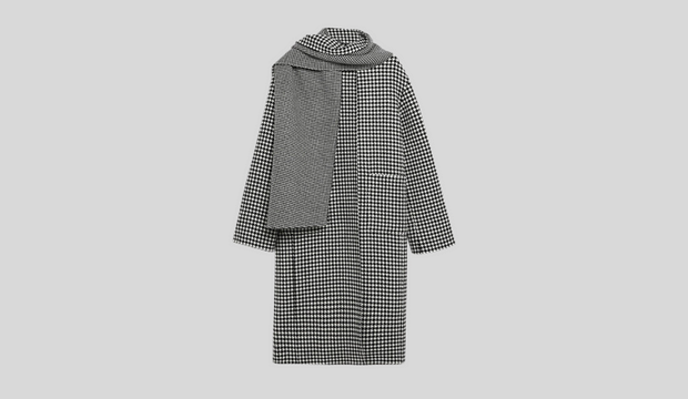 Pure Wool Checked Reversible Coat
