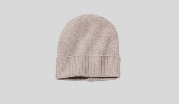 100% CASHMERE KNITTED BEANIE