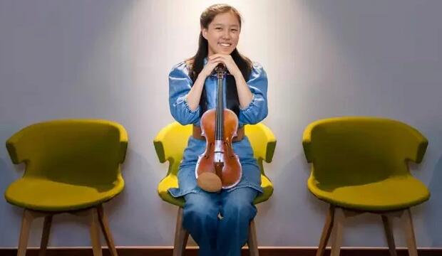 Leia Zhu is the young soloist in Beethoven's Violin Concerto