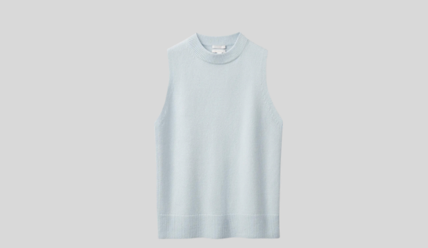 Relaxed Fit Pure Cashmere Vest