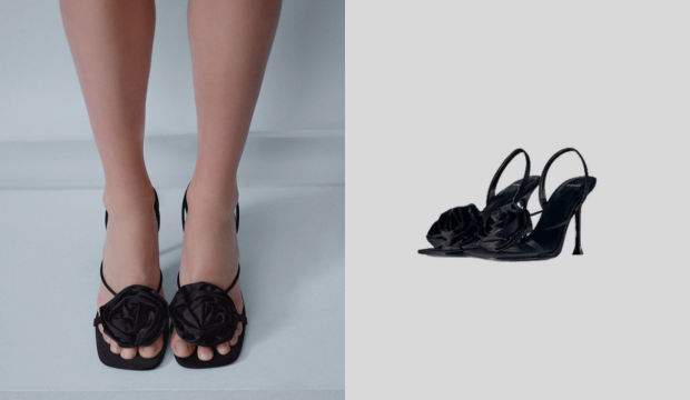 Maxi flower heeled sandal