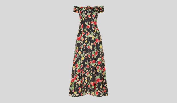 Freya floral-print silk midi dress