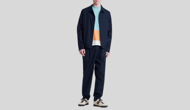 Pleat-Front Cotton-Lyocell Trousers