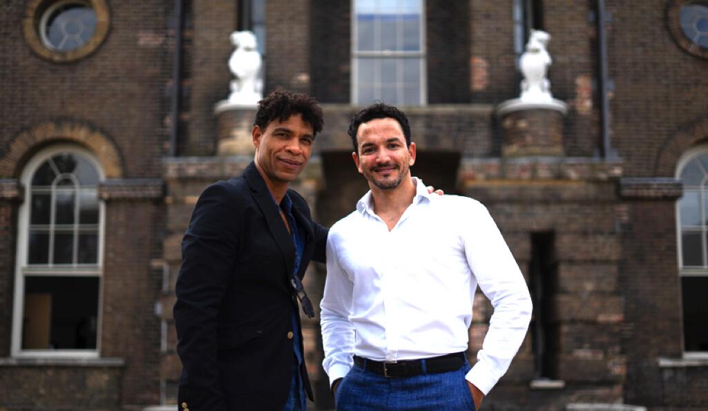 Carlos Acosta and Javier Torres outside the Acosta Dance Centre © Javier Rojas