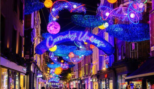 Take in London's festive lights 