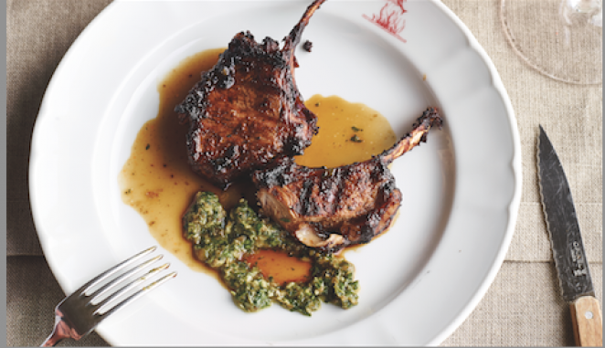 Seahorse restaurant lamb chops recipe: Grilled and marinaded 