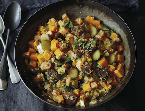 Rhubarb, Apricot and Quinoa Stew recipe: Superfoods