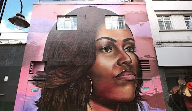 Michelle Obama mural Brixton